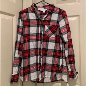 Old Navy plaid button up. Size small.